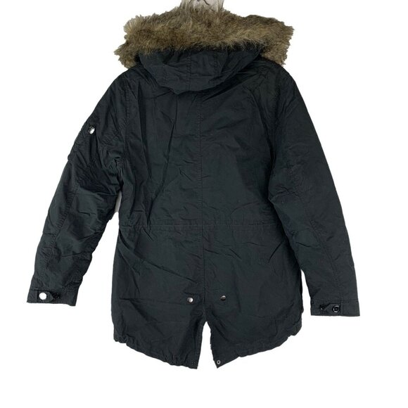 Alpha Industries Womens J-4 Fishtail Puffer Anorak Jacket Black Small Regular - Picture 5 of 9